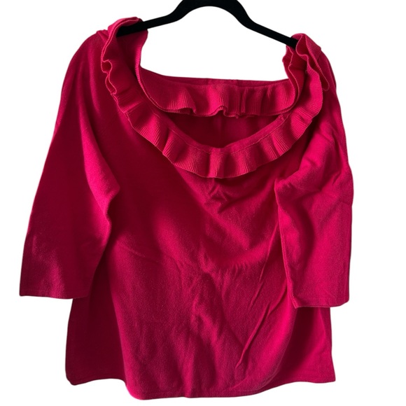 Soft sweater can be worn off the shoulder if you like. - Picture 2 of 3